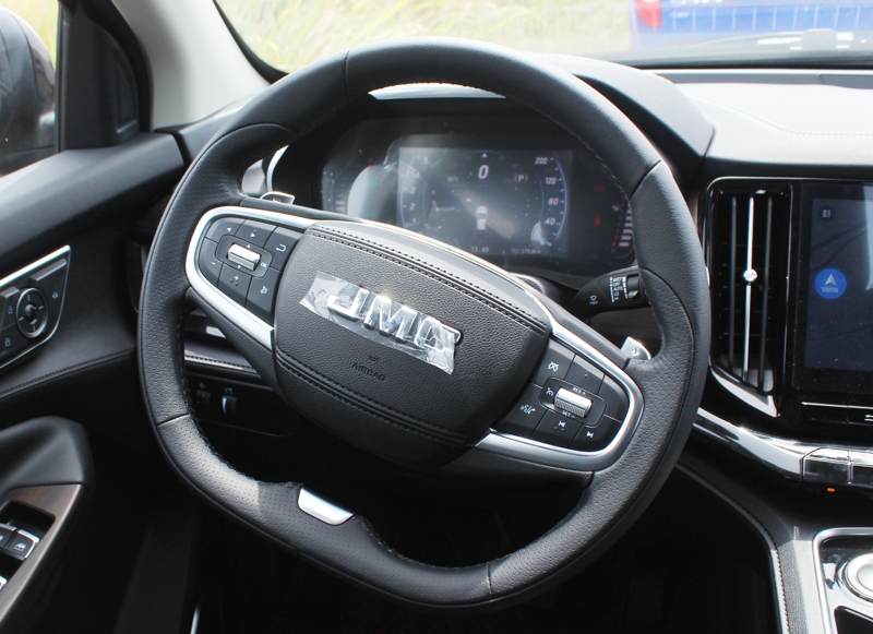 域虎9的中控台物理按键布置很少，搭载10英寸中控触摸屏，图标显示清晰，操作流畅，功能也非常齐全，车内大部分控制可以通过触控大屏实现，如导航、播放音乐、开关空调、打电话等。大屏右侧两个出风口之间及车门扶手处配有暗色木纹，完全是轿车化设计，提升车内档次感。